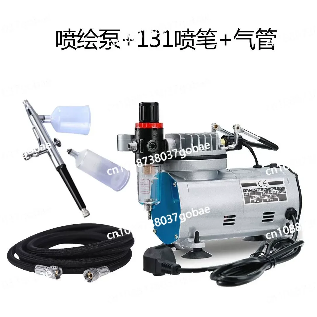 Airbrush Compressor Portable Quiet Mini Compressor for Airbrush Paint Nail Art Tattoo Cake Painting Automotive Graphic Make-up