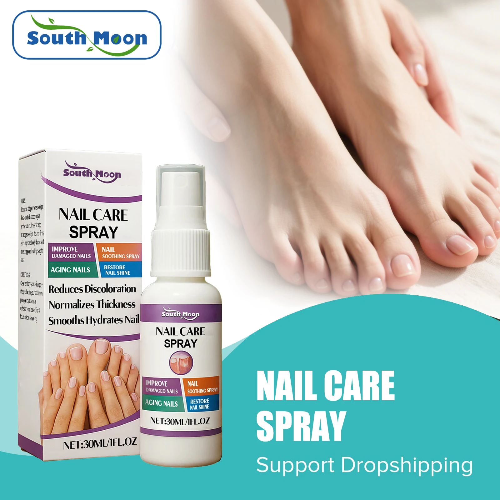 

Nail Fungus Soothing Spray Restore Ingrown Toenail Improve Broken Cracked Split Nail Odor Removal Hand Foot Nail Fungus Repair