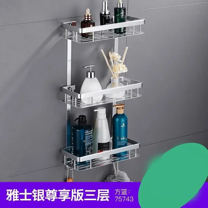 custom. [2592 People Collected] Bathroom Storage Rack No-Drill Organizer Box Toilet Washroom Kitchen Wall-Mounted Plastic Shelf