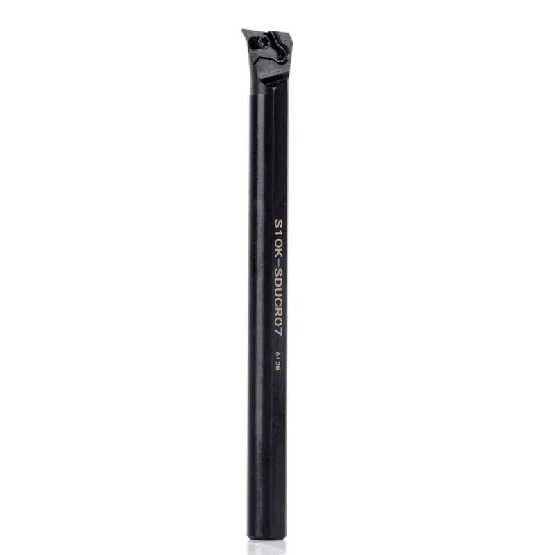 Lathe Tool Holder S10K-SDUCR07 with Boring Bar Featuring 2 DCMT0702 Inserts for High Grip and Resistance Cutting