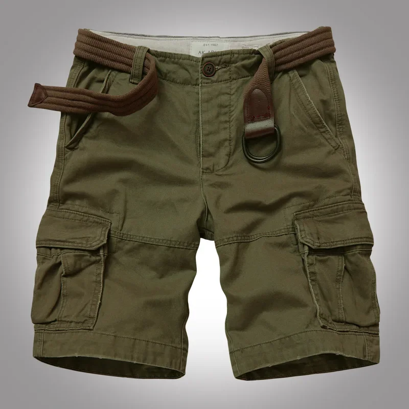 Military Camo Cargo Shorts Men Summer Beach Shorts Outdoor Sports Multi pocket Hiking Climbing Tactical Short Trousers Workwear