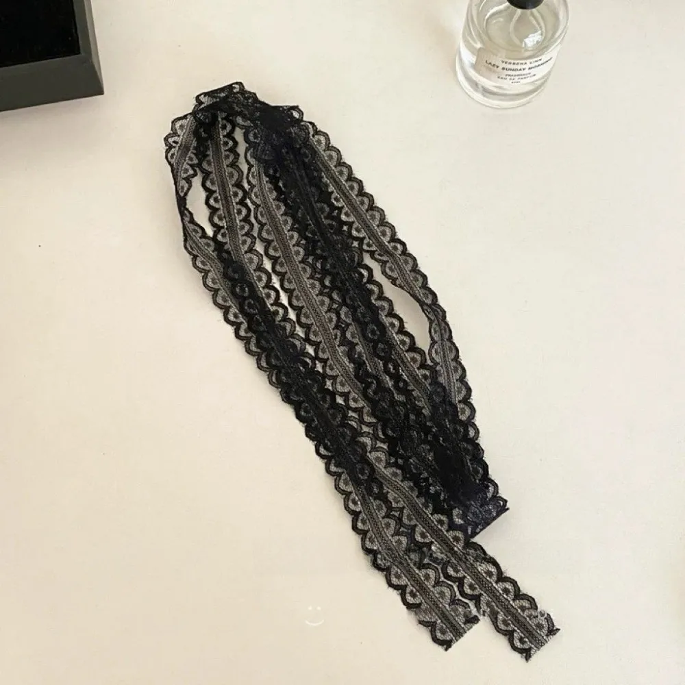 

New Gothic Lace Choker Layered Design Stacked Clavicle Chain Ballet Style Y2k Silk Scarf Women