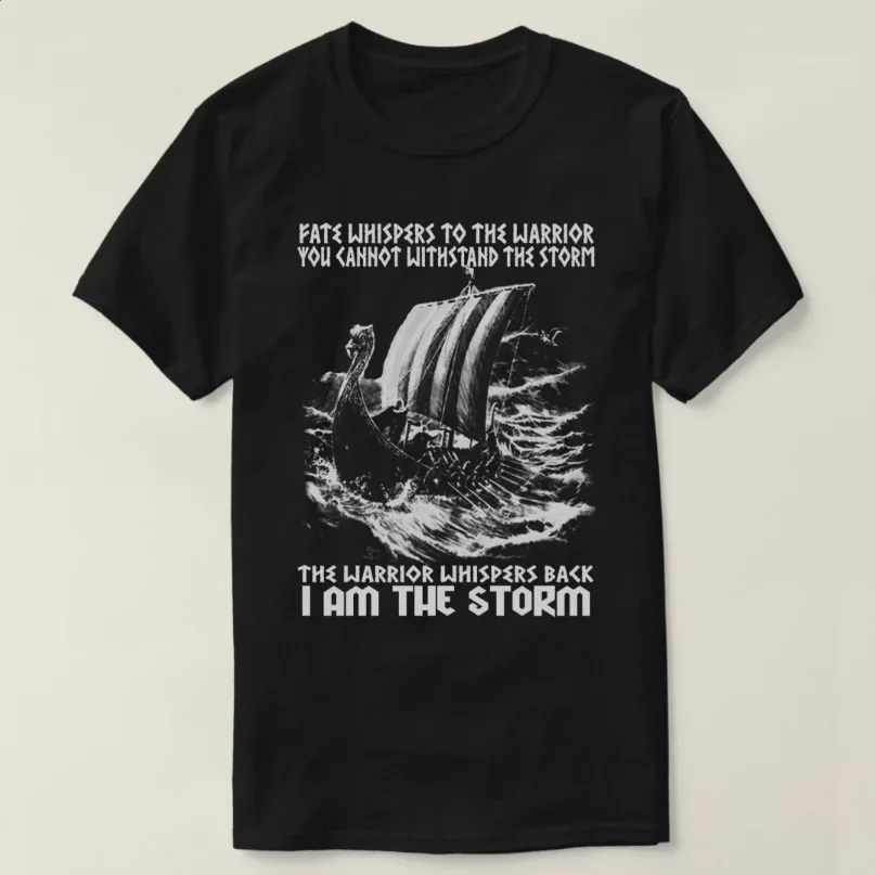 I Am The Storm. Vi king Dragon Boat T-Shirt 100% Cotton O-Neck Summer Short Sleeve Casual Mens T-shirt Size S-3XL