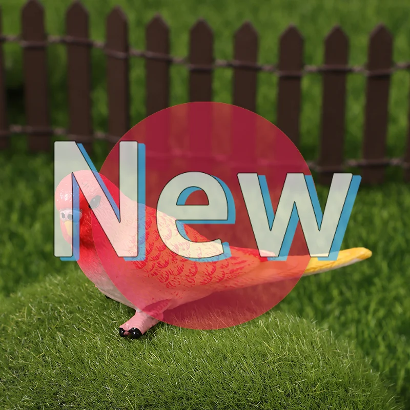 #1Pc Simulation Parrot Parakeet Miniature Landscape Ornament Animal Model Lawn Figurine Artificial Bird Photography Props