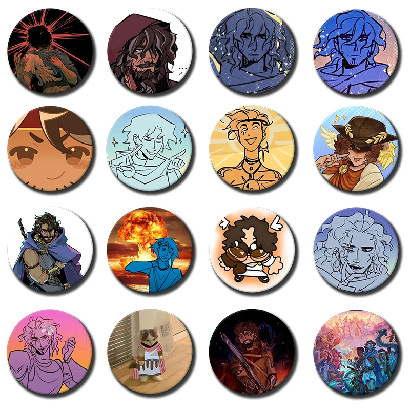 58mm 1PC E-Epic the Musical O-Odysseus Creative Round Badge Button Pin Bag Decor Fans Collection Friends Gift Brooch