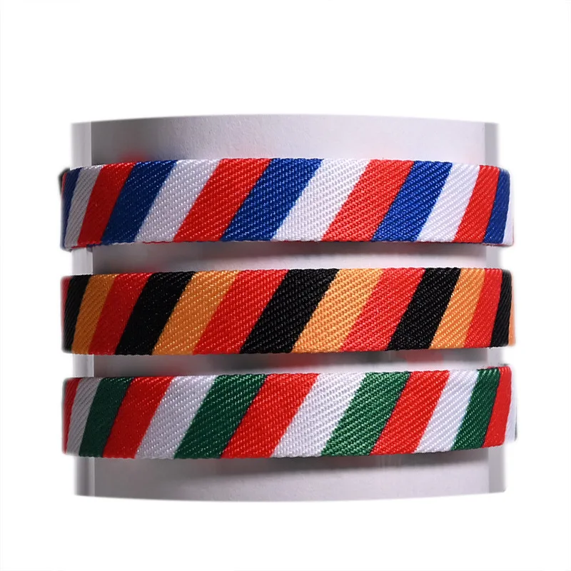 Germany France Italy Flag Bracelet For Women Men National Flag Pattern Handmade Wrap Bangle Fashion Jewelry Accessories