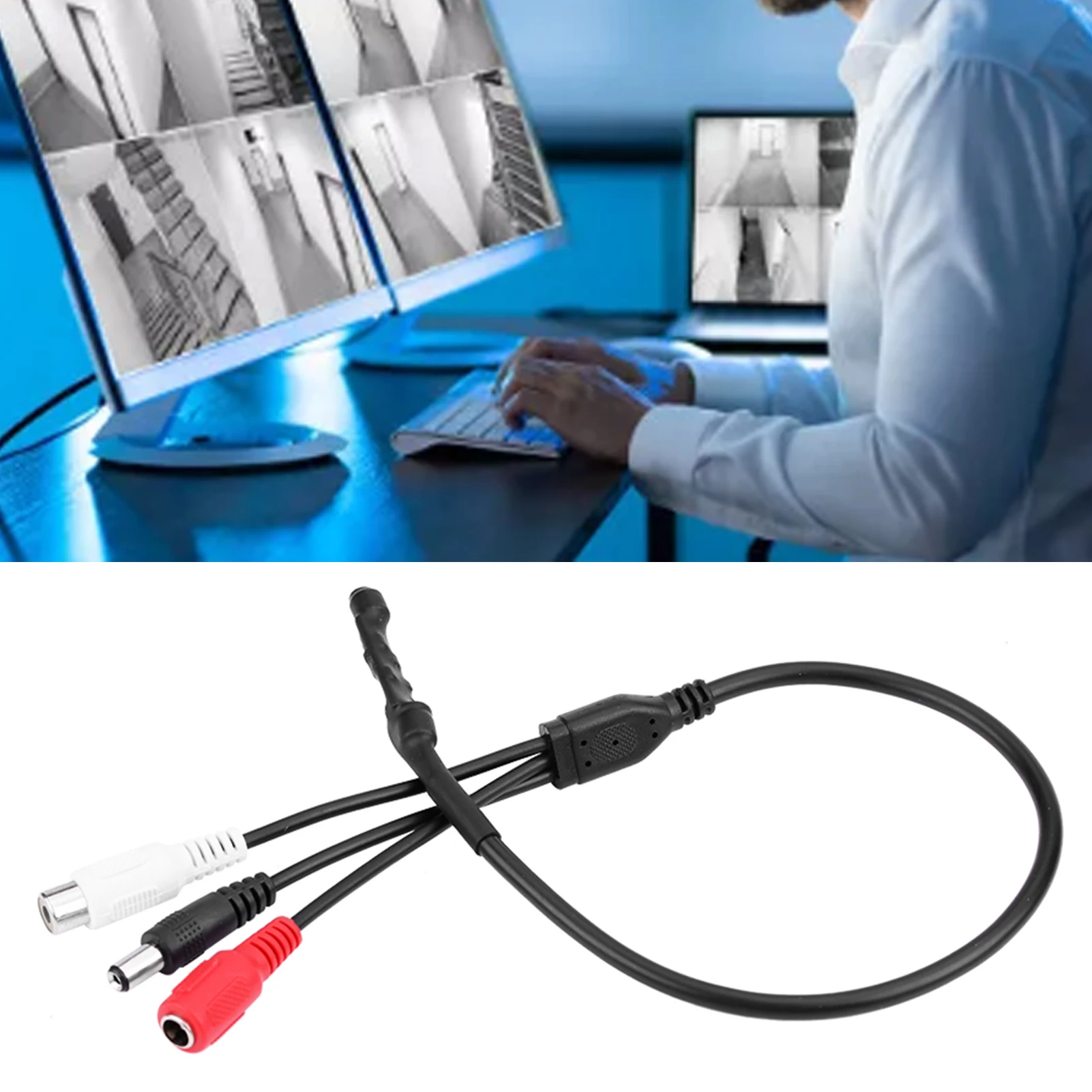 ไมโครโฟนขนาดเล็ก ไมโครโฟนรับเสียงความไวสูงสำหรับกล้องวงจรปิด กล้องรักษาความปลอดภัย DVR เสียง ไมโครโฟนเสียงกล้องวงจรปิด ไมโครโฟนรับเสียง