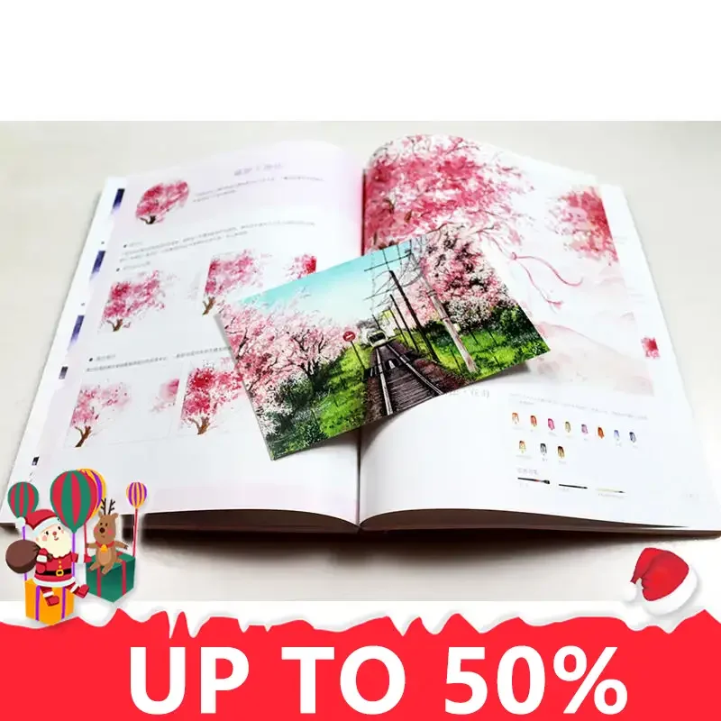 New Hot Watercolor Dream Painting Book Girl Heart Watercolor illustration Watercolor Entry Tutorial Books