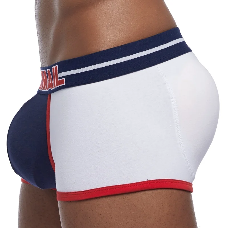 Sexy Fashion Fake Butt Boxer Panties pure cotton breathable Push up cup men\'s underwear Gym Sports Shorts