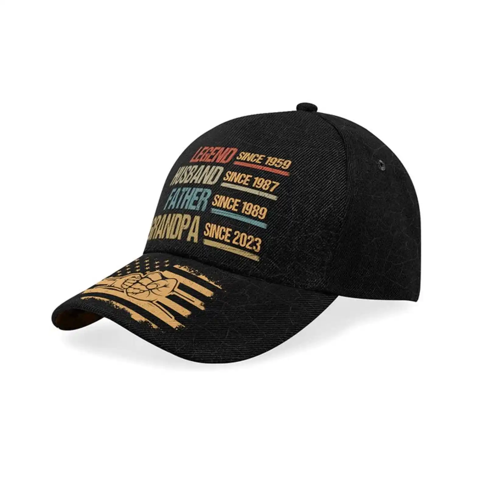 Custom Personalized Legend Husband Father Grandpa Cap, Custom Year Dad Hat, Gift For Grandpa Father's Day Gift For Dad