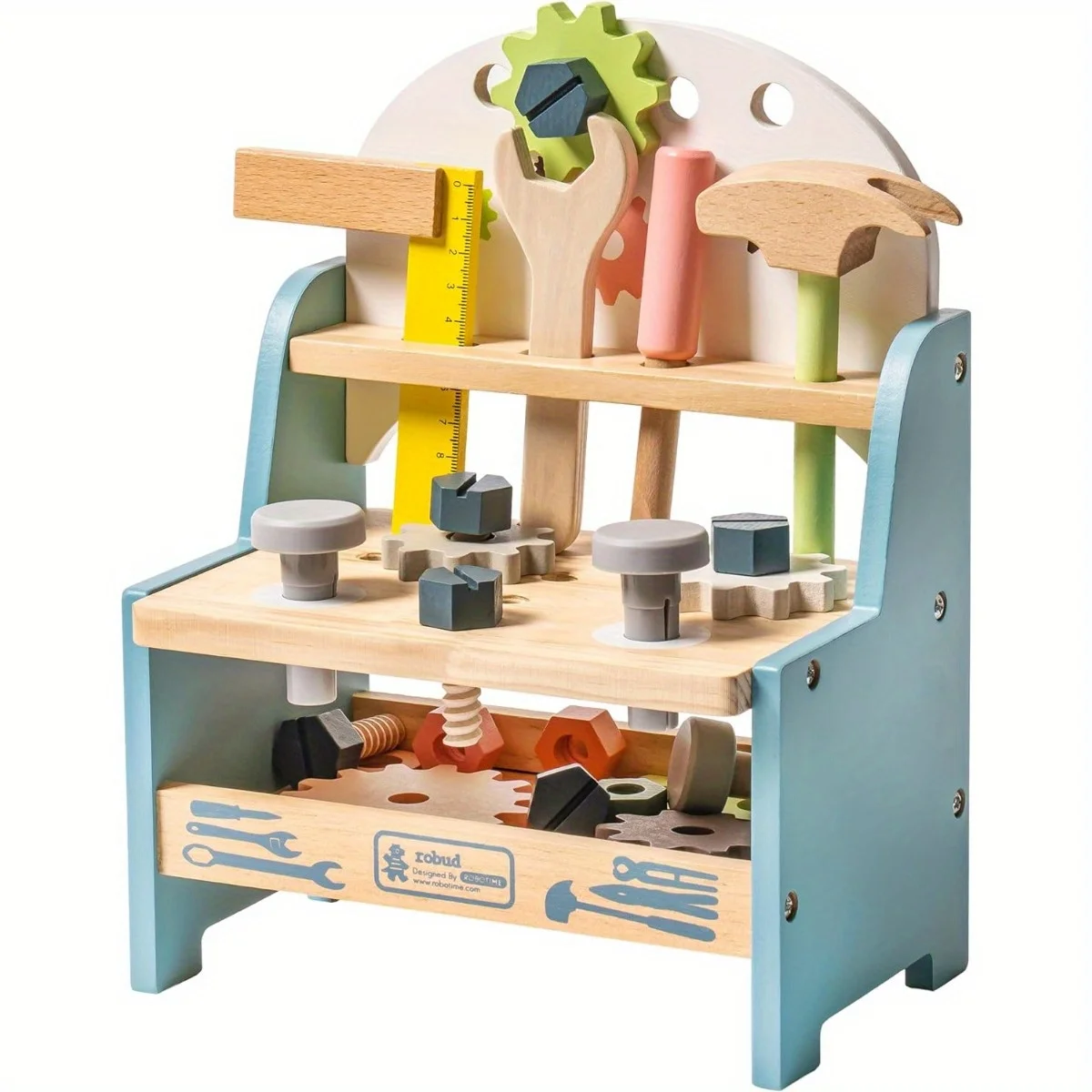Children's play house nut disassembly and assembly combination wooden tool table hand-eye coordination training puzzle developme