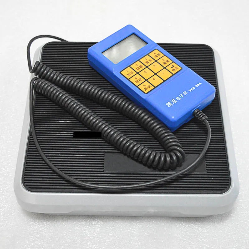 

1PC 9V Electronic scale VES-50A precision of the cold media is called quantitative fluorine balance scale refrigeration tools