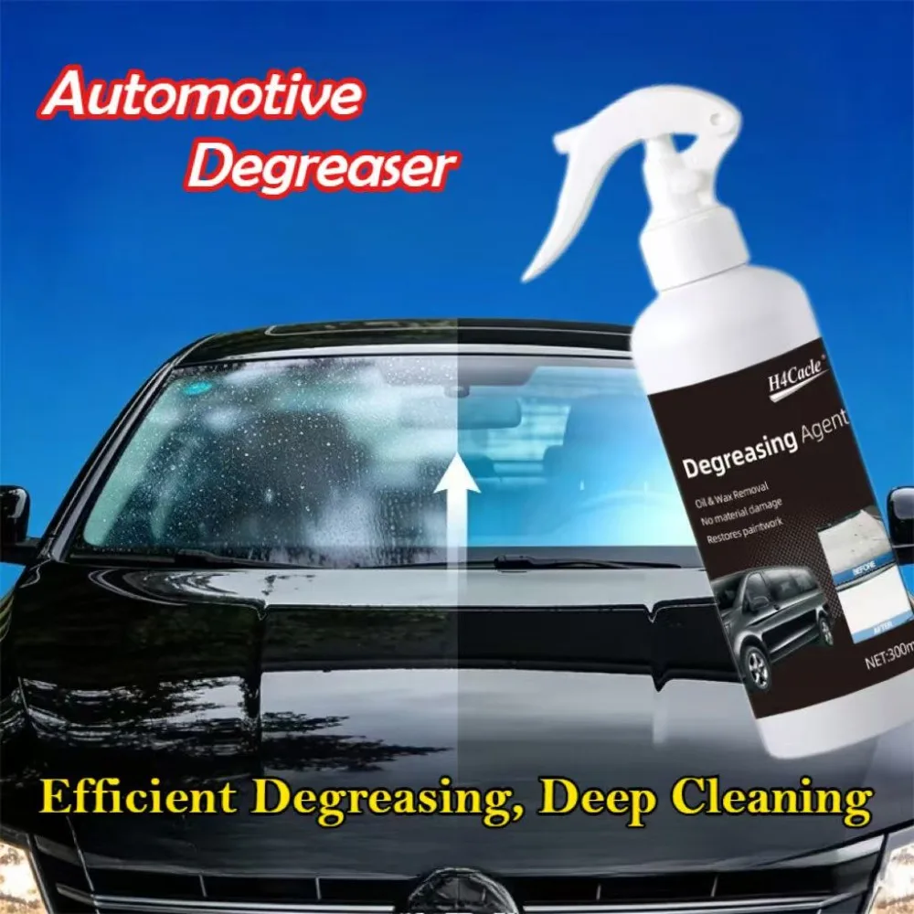 Agente desengrasante de pintura de coche, Spray desmagnetizador, descompone rápidamente las manchas de aceite intenso y residuos de cera de pulido, limpieza de pintura de coche