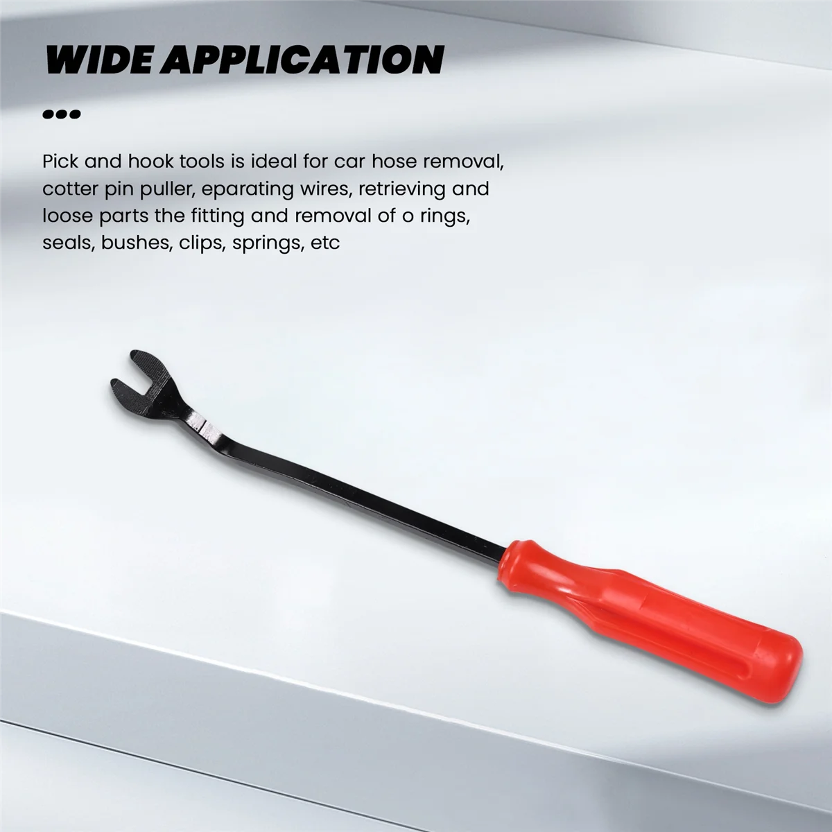 N18R Juego de herramientas de selección y gancho automotriz de 11 piezas, aislamiento resistente, no eléctrico para arandelas de juntas tóricas y piezas de microtipo