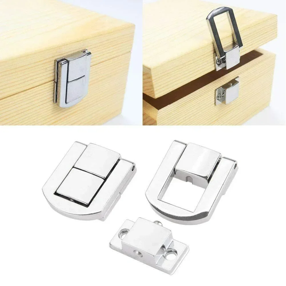 

High Quality Brand New Practical Clasps Lock Catch 10 Pcs For Latch Clasp Memory Boxes Catch Lock Jewellery Box