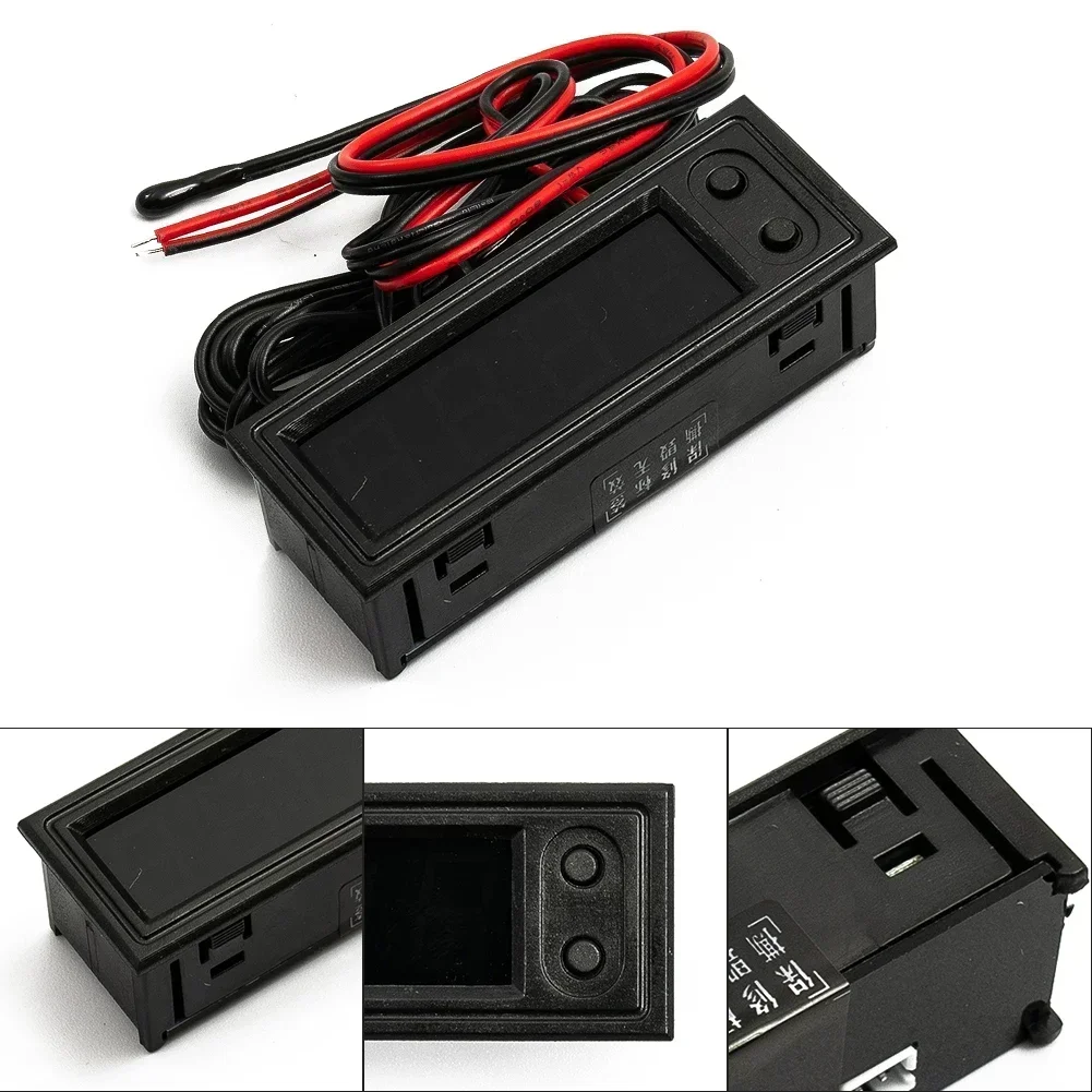 3in1 Car Thermometer Voltmeter Clock LED Digital Voltmeter Panel Meter Red Blue Green 12V For Car Motorcycle Accessories