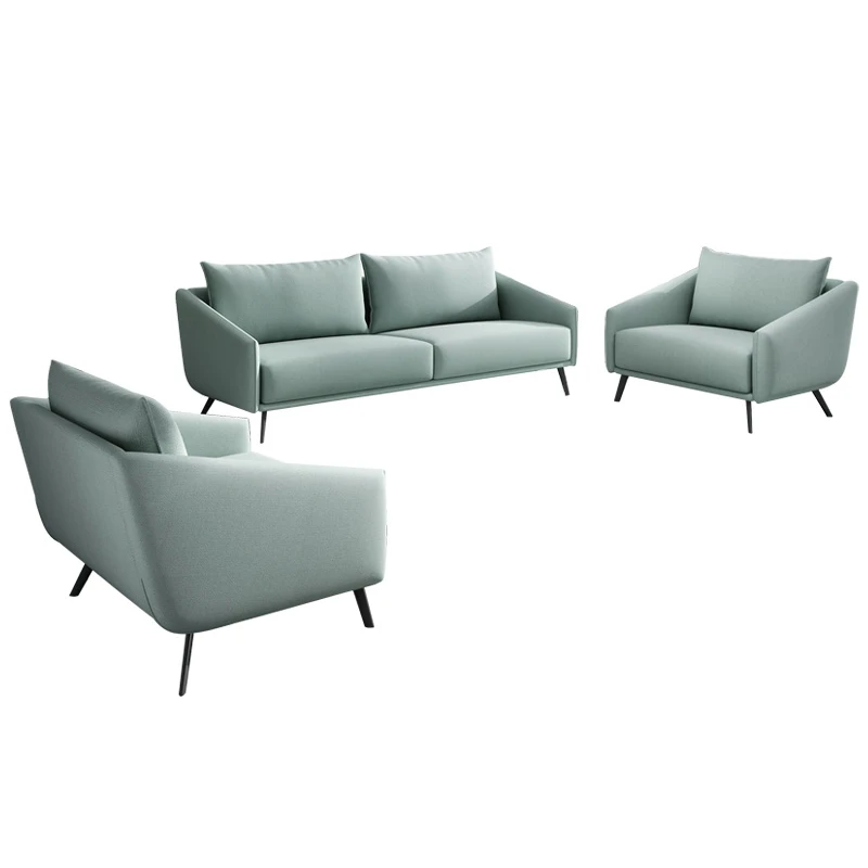 Foshan Factory Provide Meeting Office Room Used Comfortable Luxury Modern Fabric Sofa Set Customizable