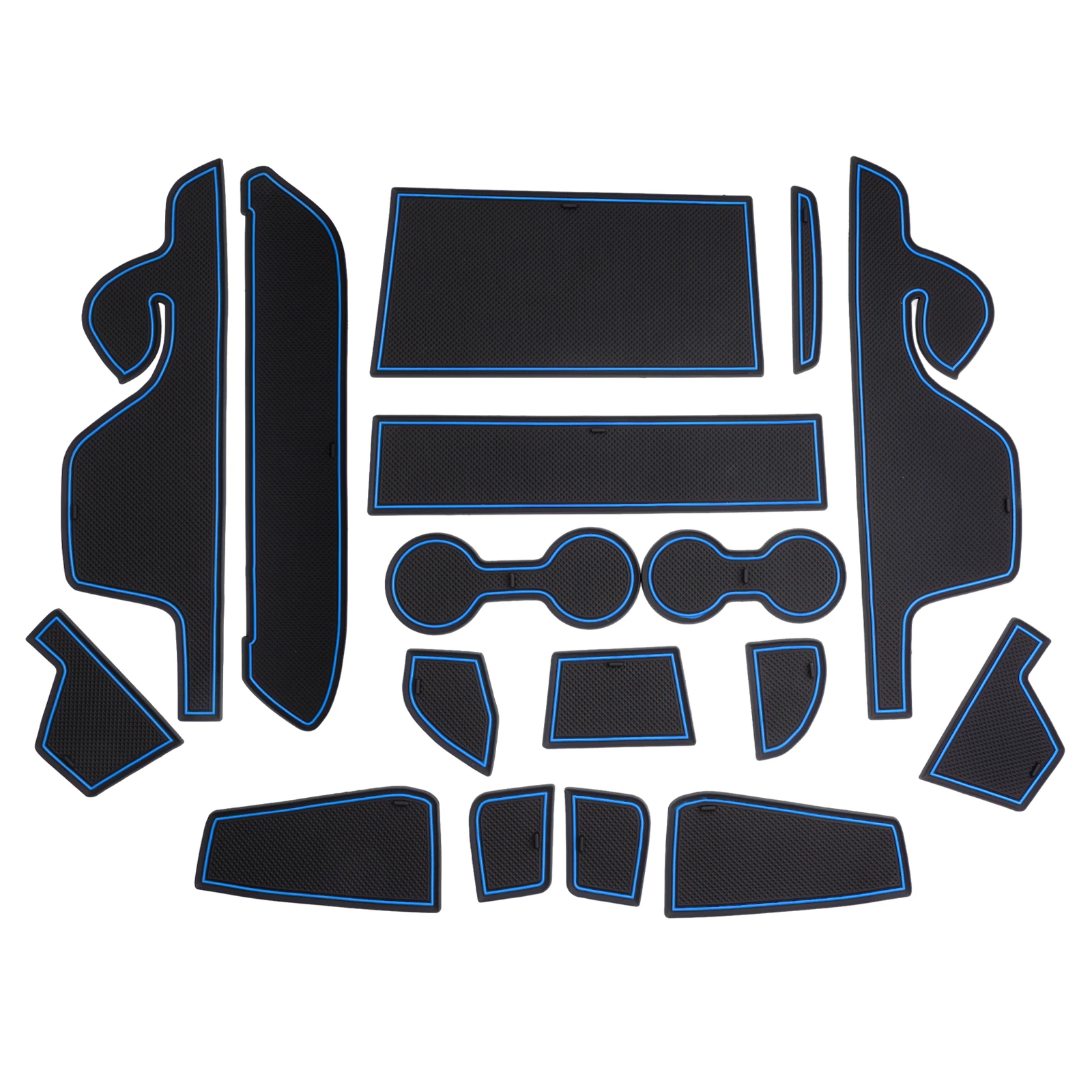 RUIYA für Ford Ranger T9 2023-2026 Elektronische Brems-Autotür-Nutmatte Rutschfeste Schlitzauflage Auto-Innenausstattung Ford Ranger Zubehör – Detail 9