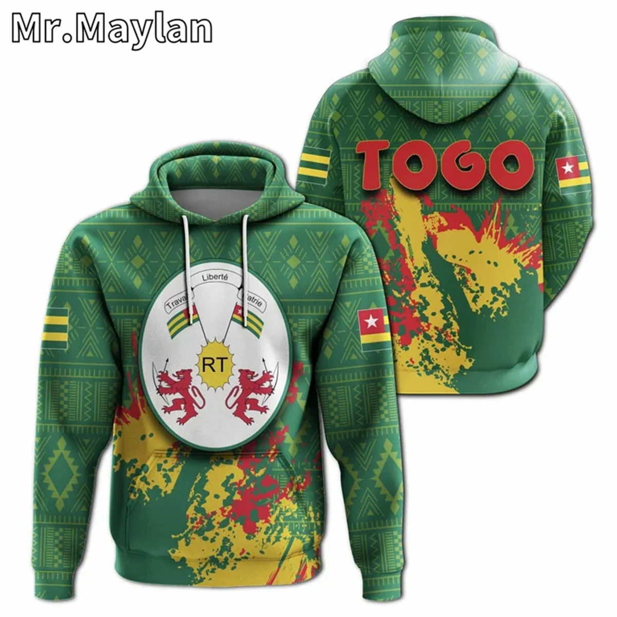 

AFRICAN HOODIE Country TOGO Flag 3D Full Printed Unisex Hoodies Men/Women Streetwear Zip Pullover Casual Jacket Tracksuits W-044