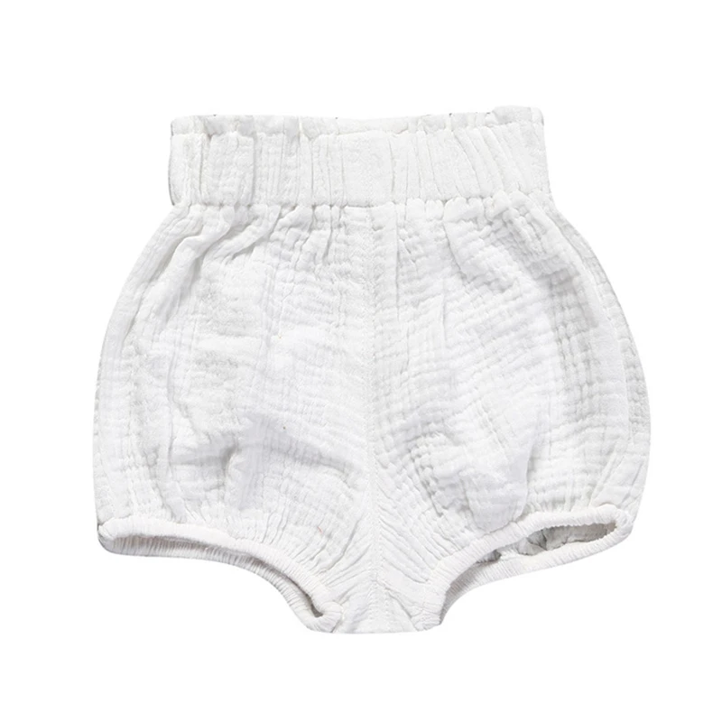 0-6Y Newborn Baby Bloomers Shorts Briefs Diaper Panties PP Pants Cotton Linen Solid Dot Girls Shorts Summer Trouser Toddler