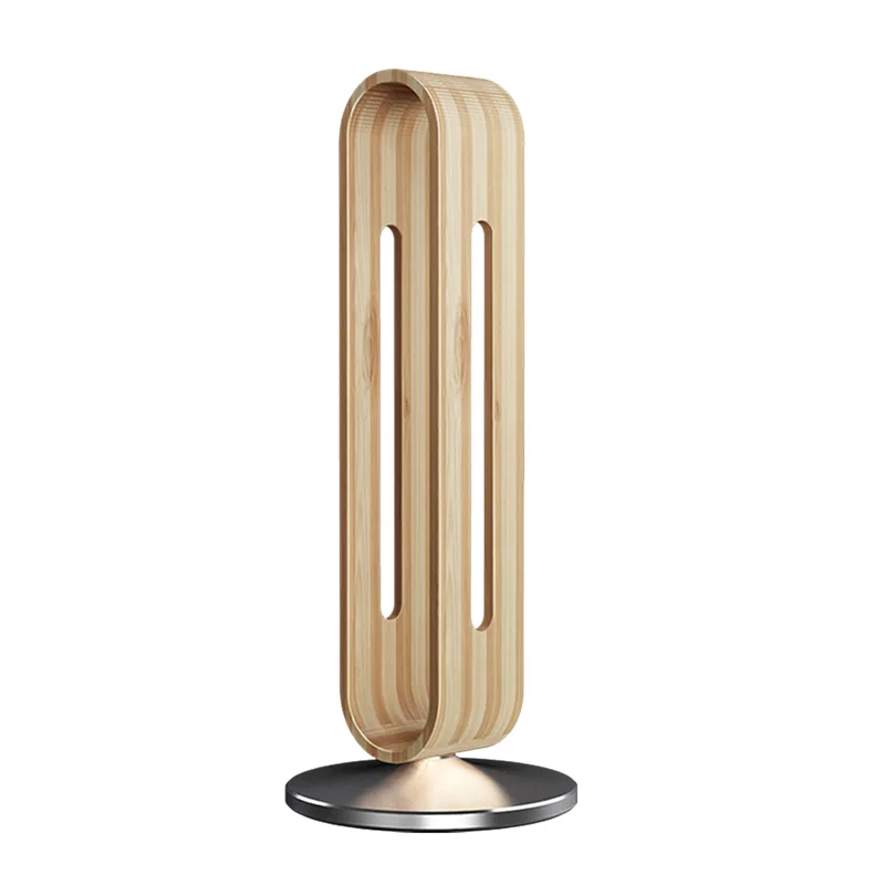 

ABUOHeadset Holder Anti-Scratch Stand Bamboo Wood Aluminum Headphones Holder Desktop Art Display Storage Bracket Mount-A