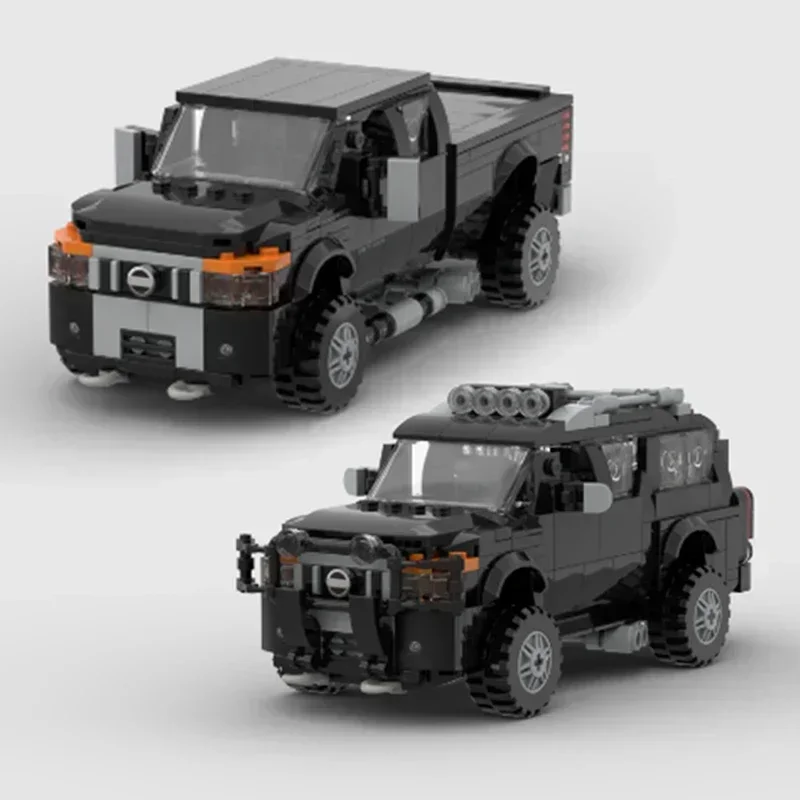 Cidade modelo de carro moc tijolos de construção velocidade campeão 4x4 caminhão tecnologia blocos modulares presentes brinquedos natal diy conjuntos montagem