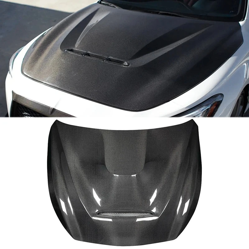 

Gts Style Carbon Engine Cover For Infiniti Q50 Carbon Fiber Front Bumper Hood Bonnet