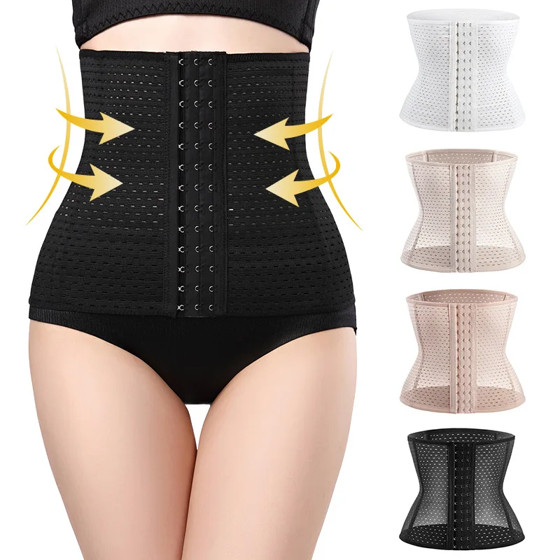 

Abdominal belt beautiful body hollowed out breathable tight bondage sports belt female postpartum belly reduction waist protecti