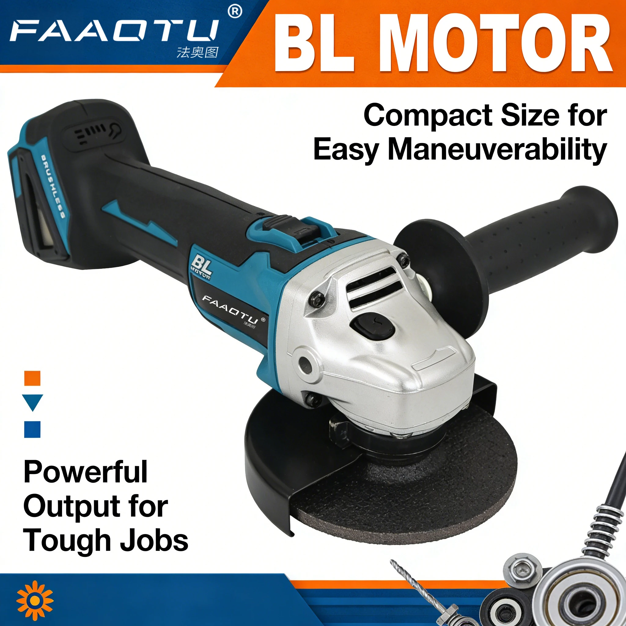 faaotu-dga504-18v-125mm-angle-grinder-lithium-battery-brushless-high-power-industrial-grade-angle-grinder-cutting-for-mt-battery