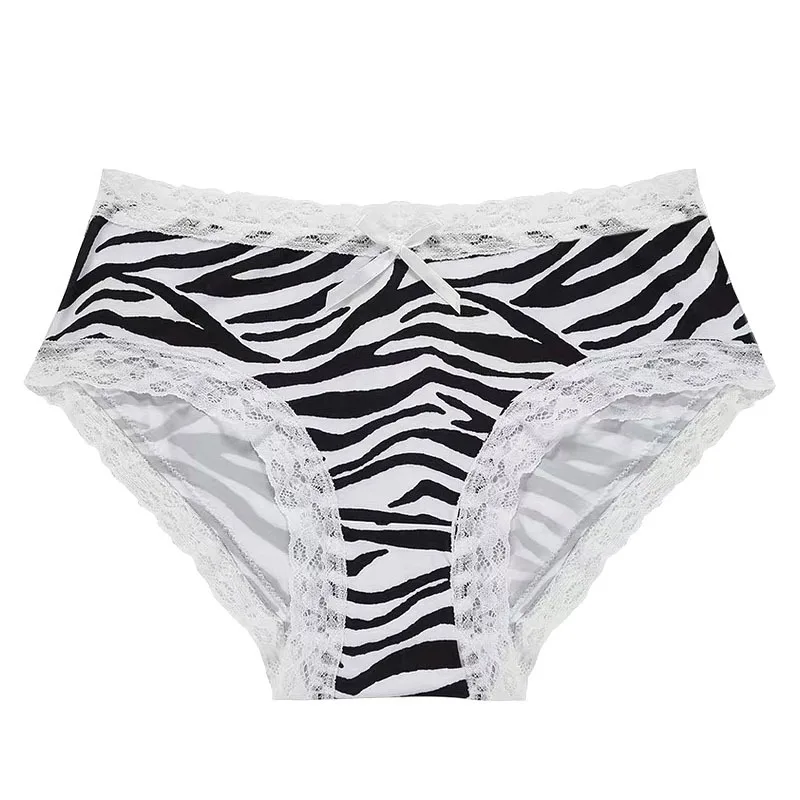

Тонкие женские трусики с зебровым принтом, сексуальные кружевные трусики с низкой посадкой, соблазнительные полуоблегающие трусики-слипы для женщин
