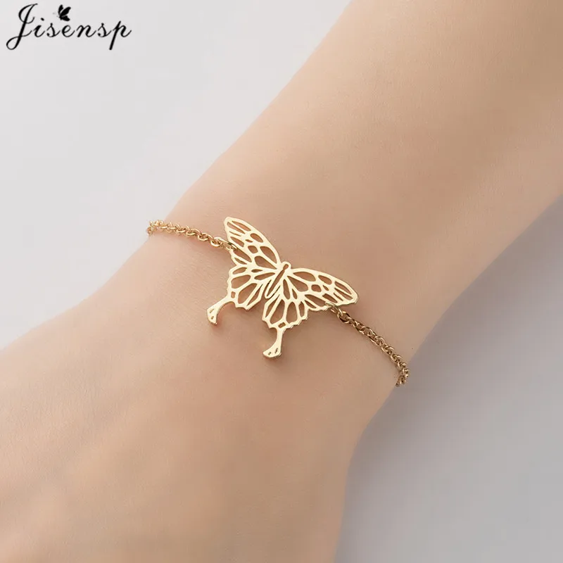 Bransoletki ze zwierzętami ze stali nierdzewnej dla kobiet Origami Fox Cat Dog Horse Butterfly Bransoletki Bangles Party Biżuteria Akcesoria