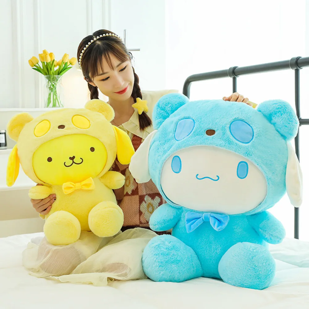 

New Large Cinnamoroll Plush Toy Transforms into Pudding Dog Doll Soothing Doll Pillow Children's Gift