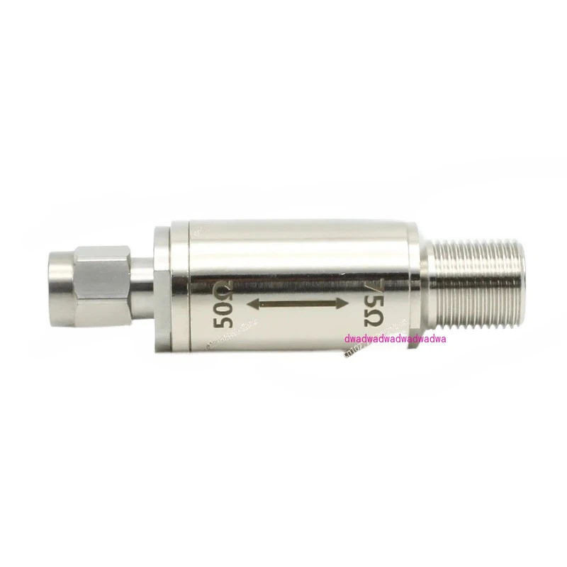 

Impedance Converter SAM Header to F Header 50 Ohm to 75 Ohm