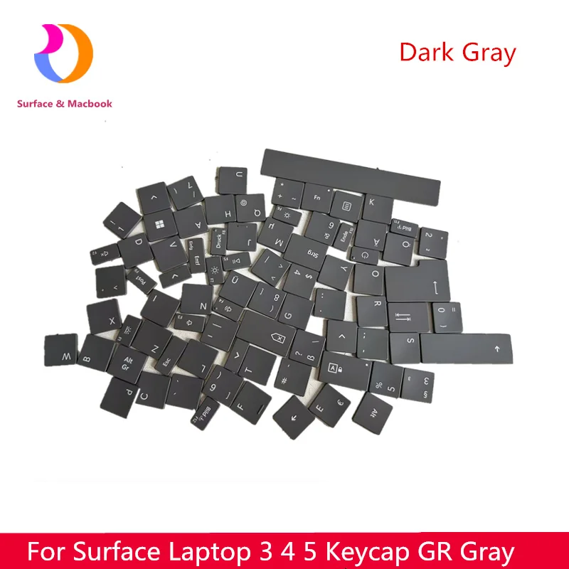 

Key Cup For Microsoft Surface Laptop 3 4 5 6 Key Cap German Layout dark Gray 1868 1867 1872 1873 1950 1951 1958 1959