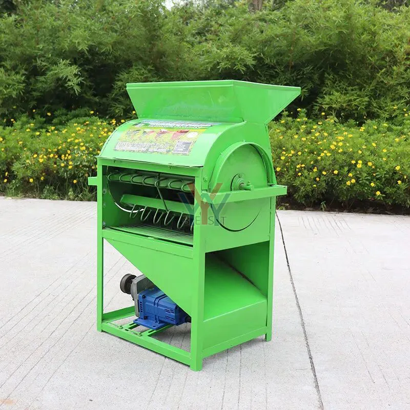 Full feeding small household two-phase electric 220V rice thresher