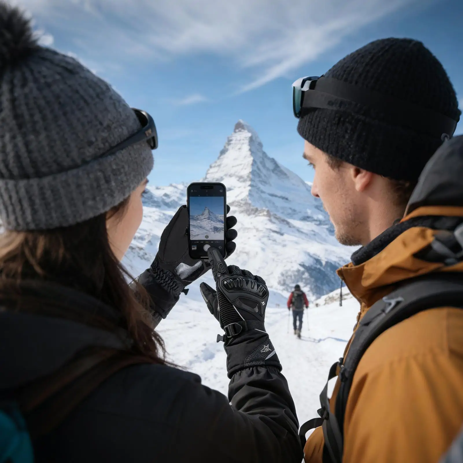 

Thermal Gloves Waterproof Touchscreen Warm Breathable Thermal Riding Gloves For Men Women Motorcycle Scooter Bike Outdoor