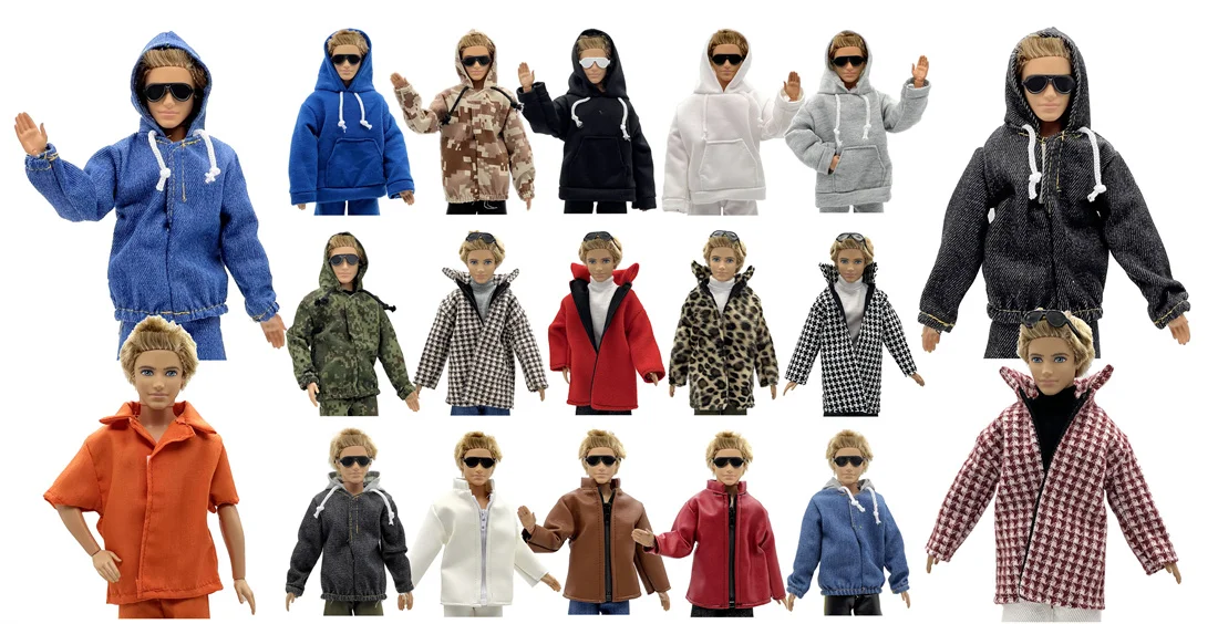 

Handmade Doll Clothes Casual Wear Coat for 12 Inch 30cm Ken Doll Clothes Doll Accessories Many Style for Choice
