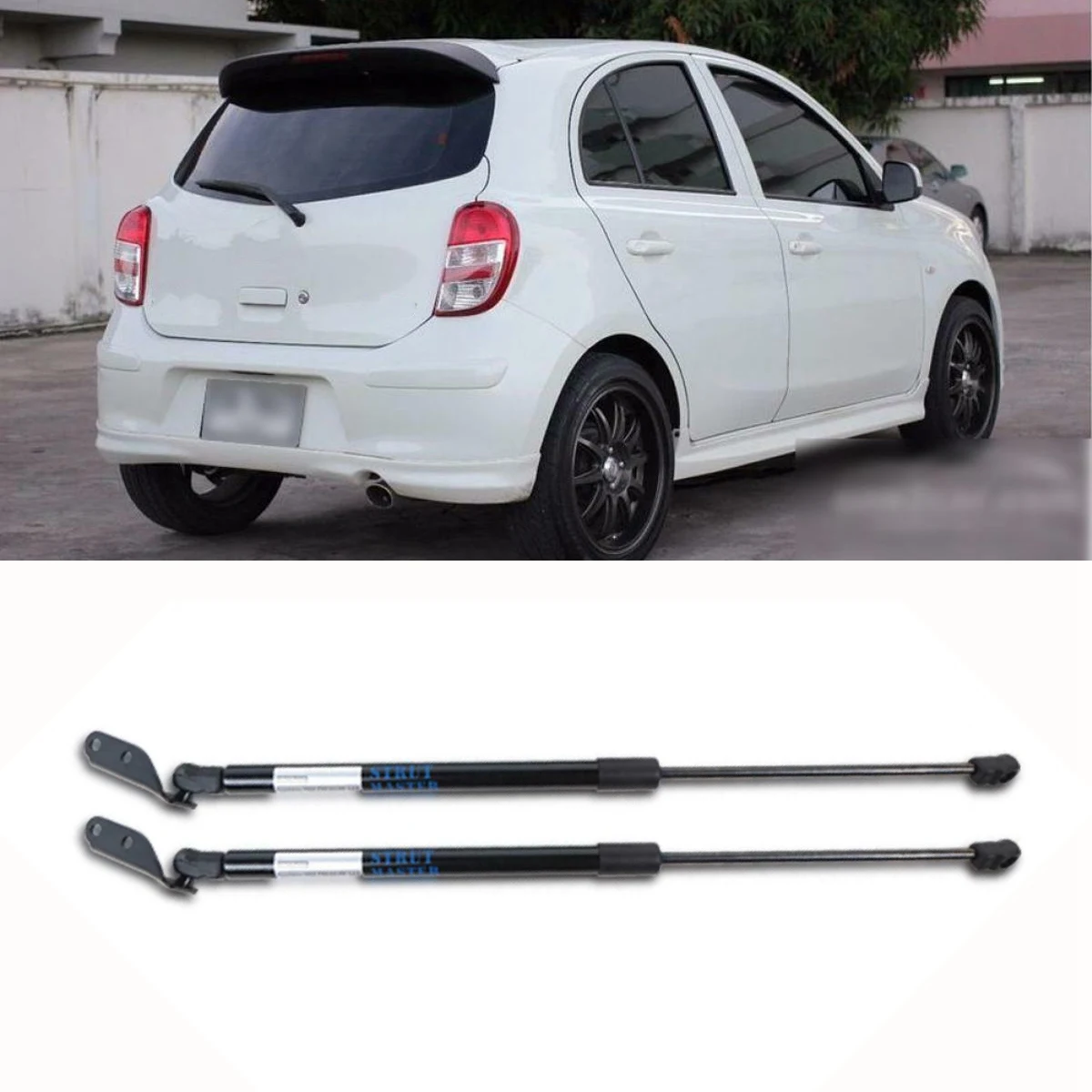 ที่ค้ำประตูท้ายสำหรับรถยนต์ Nissan March Micra IV K13 hatchback 2010-2017