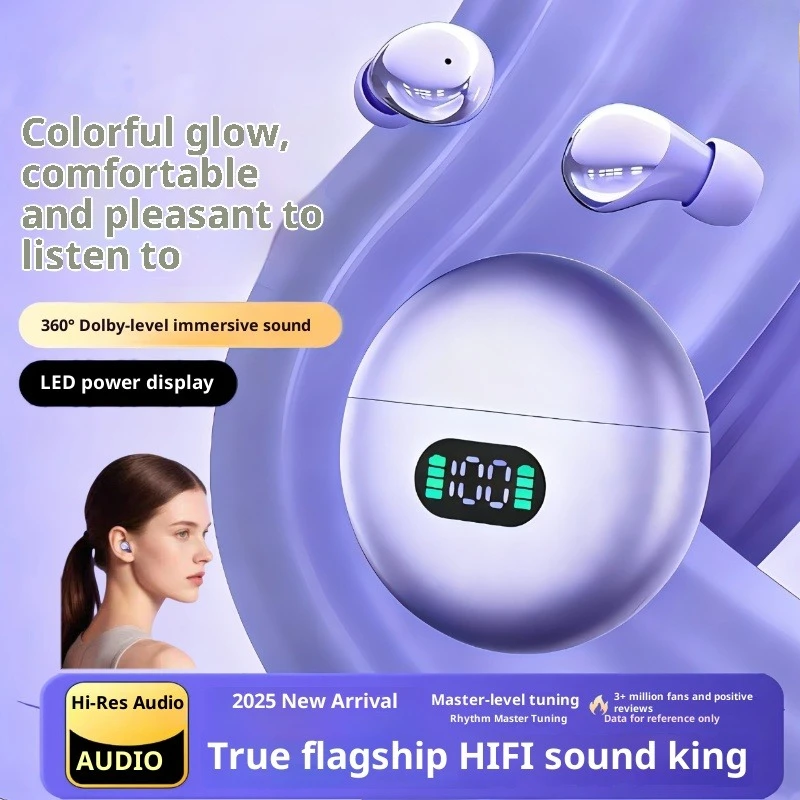 

Sleep Earphones Wireless Bluetooth 5.4 Ultra Light and Sensorless in Ear Headphones Noise Reduction Helps Sleep Sports Earbuds