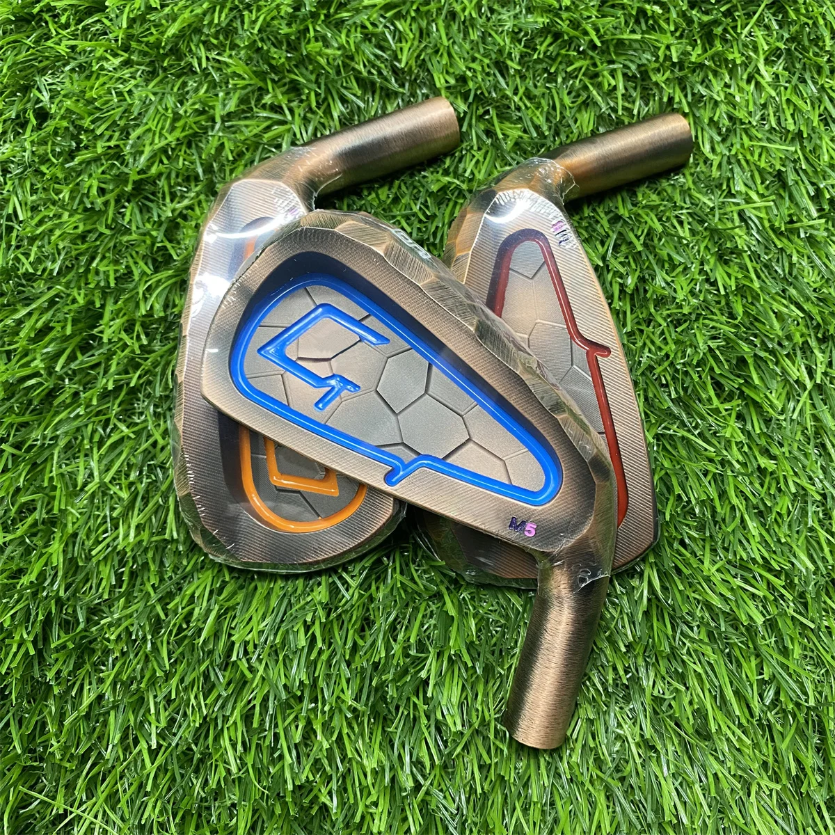 New Golf Iron Head Set 4 5 6 7 8 9 P Copper with Colorful