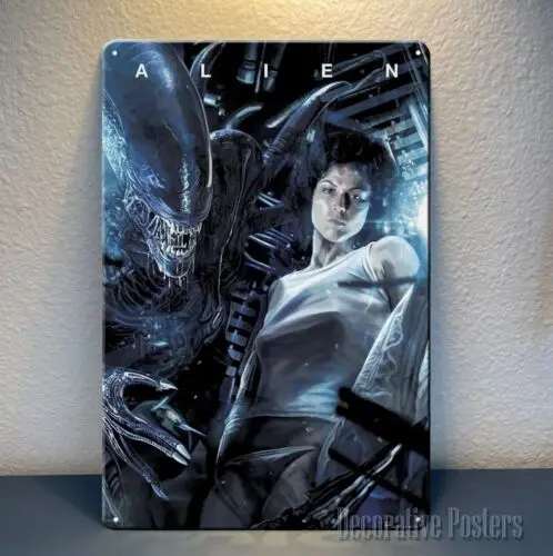 Alien Movie Metal Poster Tin Sign - 20x30cm Plate good sign sign