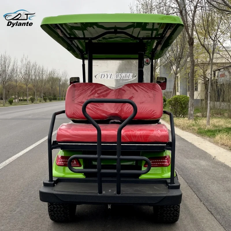 شريك حصري جديد 4-مقعد عربة جولف كهربائية للطرق الوعرة مع بطارية 150AH 4KW يمكن تخصيص لون جسم المحرك بحرية
