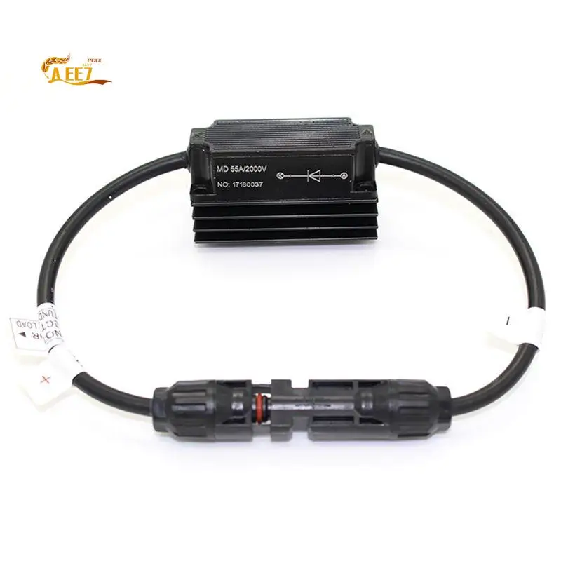 AEE7-Outdoor Waterproof 55Amp DC 2000V Solar Connector Style Solar Panel In-Line Diode Connector IP67 For Combiner Box