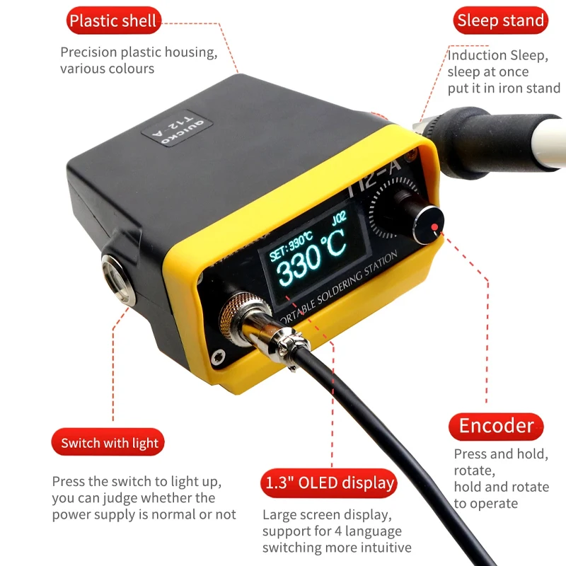 T12 Cordless Soldering Station Solder Iron kit for Makita/Dewalt/Milwaukee/Worx/Devon 20V Max Li-ion Battery for Welding Repair