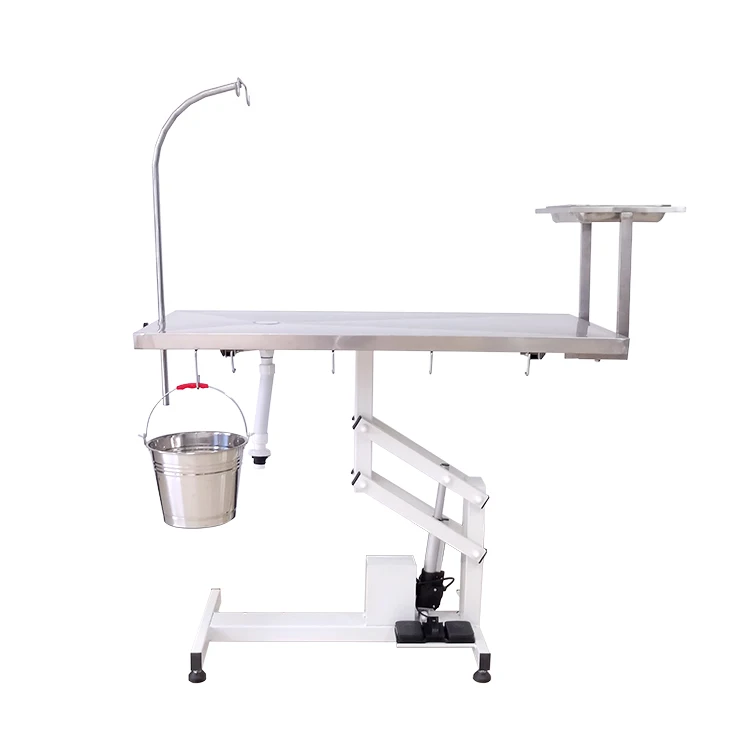 Quality manufacturer stainless steel surgical pet grooming operating table electric lifting vet surgery table for sale