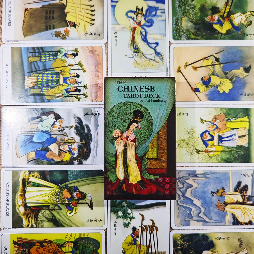 

78 шт., колода Таро из китайской мифологии, 10,3 × 6 см, карты Оракула для гадания, настольная игра «Духовное пророчество» и подарок на вечеринку