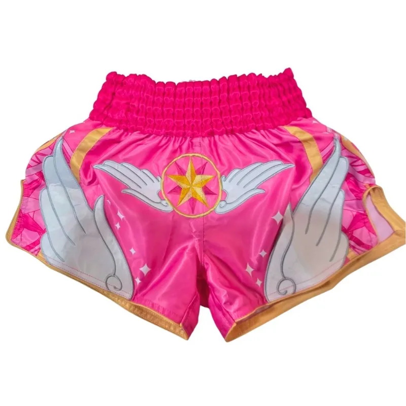 2026 Summer Muay Thai Shorts Martial Arts Shorts Men Oversized Breathable Quick Drying Sports Shorts Fight Training Outfit