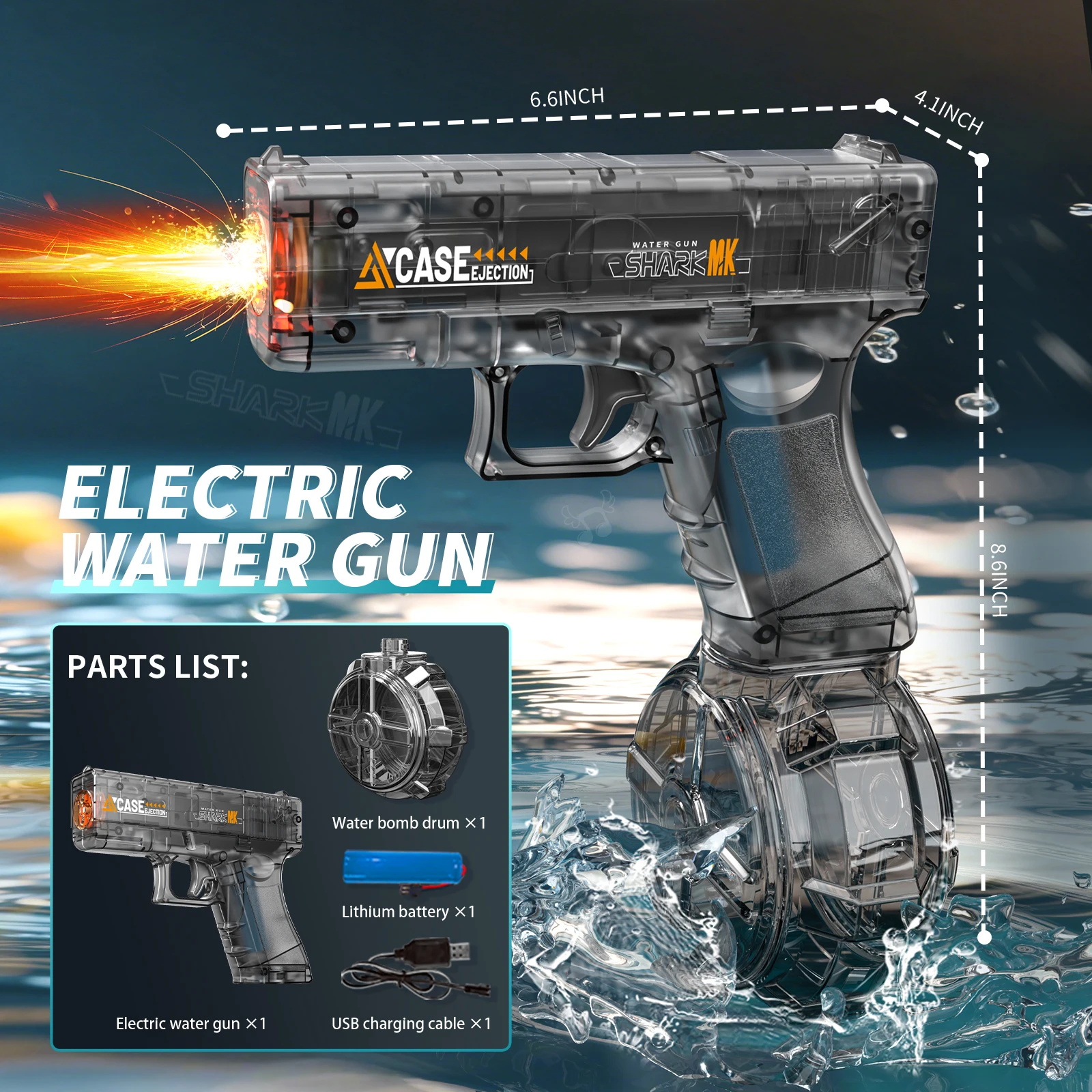 Elektrisch Waterpistool Speelgoed Draagbare Automatische Elektrische Burst Waterpistool Kids Outdoor Water Speelgoed