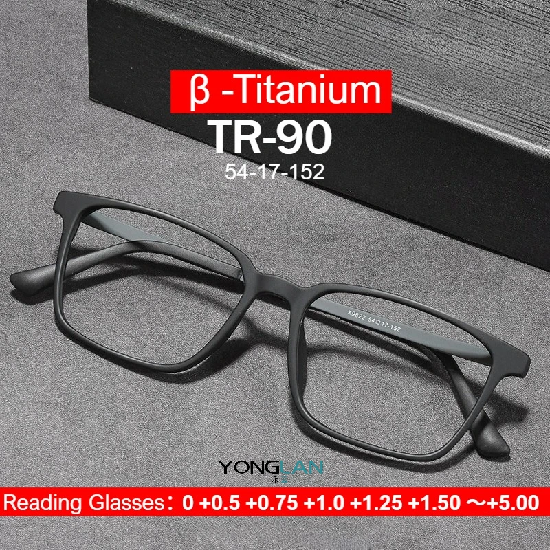 NEW 2026 Ultralight Titanium Photochromic Reading Glasses for Men Presbyopia Eyeglasses Aspherical Lens+0.5 75 1.75 2.5 2.75 3.0