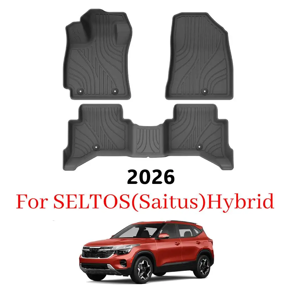 

For 2026 SELTOS(Saitus) Hybrid car Floor Mats &Cargo Liner TPE All Weather Protection Floor Liners Interior Hybrid
